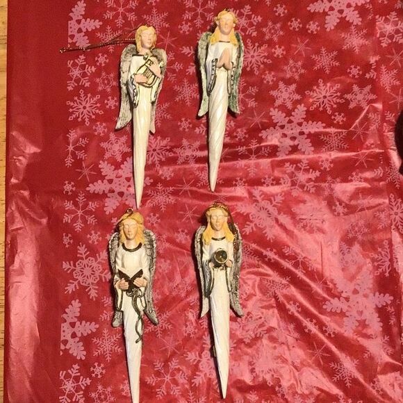 Ornaments set of four angel ornaments - Picture 1 of 5